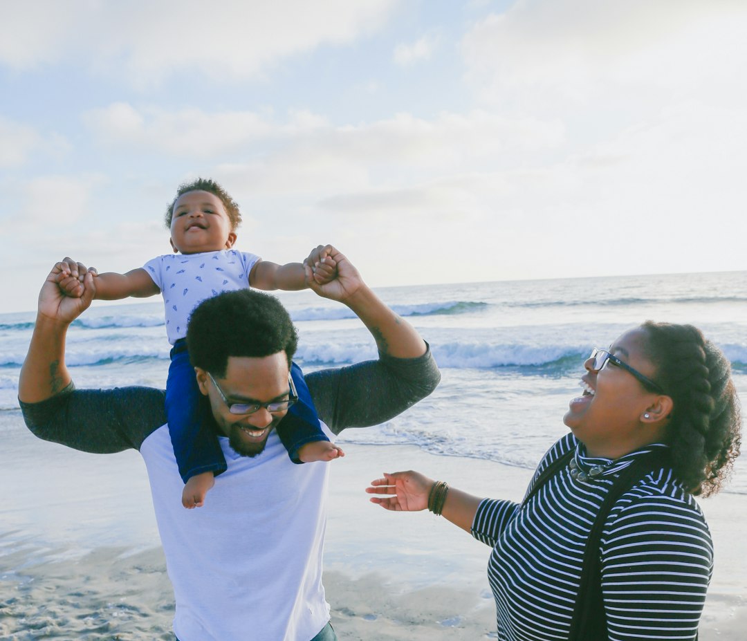 A Black family spending joyful time together